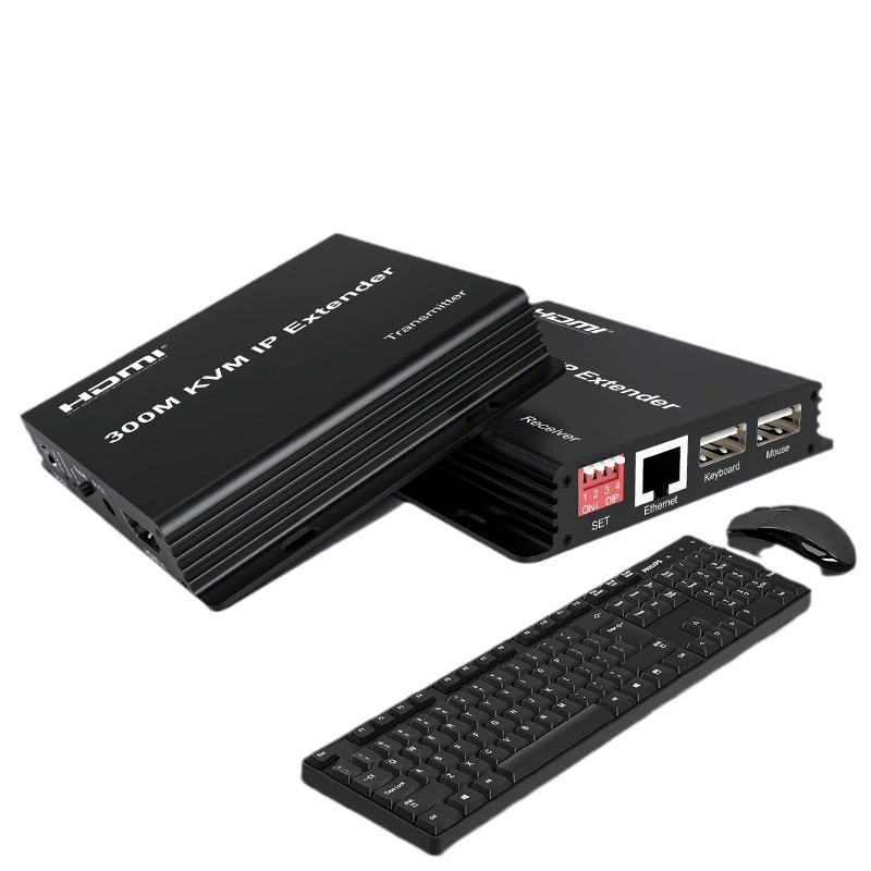 Сетевой IP-кабель HDMI KVM 300 м с поддержкой переключателя один-ко-многим 1080P Клавиатура и мышь