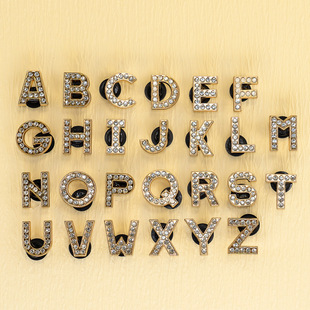 Amazon Spot Colorfulful Letters DIY Hole Shoes Shoe Buckles Shoe Accessories Sunny Casual Beach Shoes Pvc Decorative Buckles
