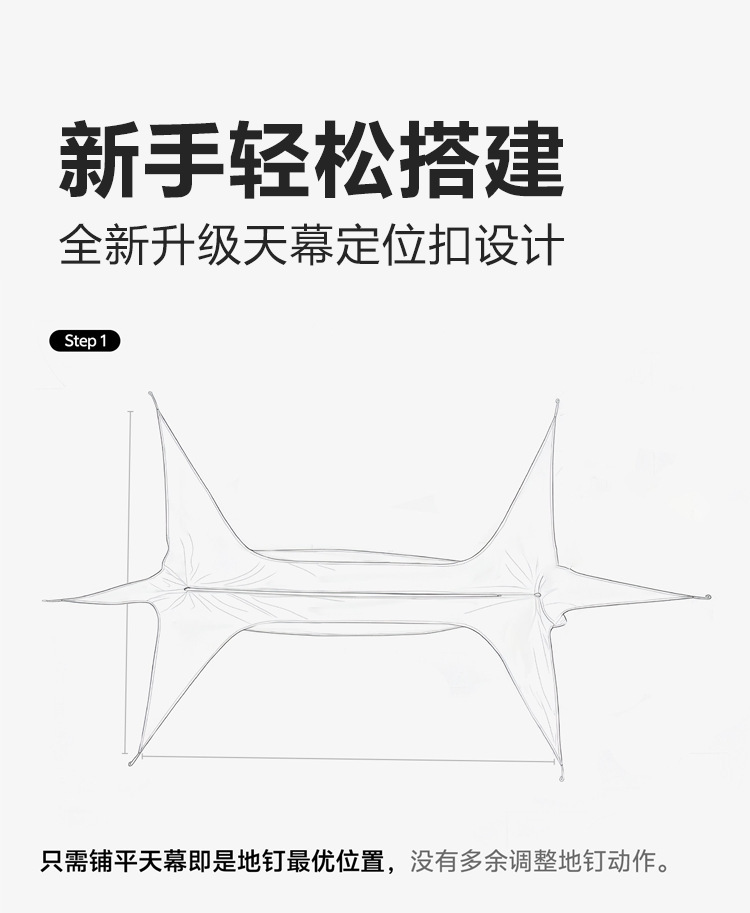 Outdoor Canopy Tent with Black Coating, Camping Equipment, Camping Table and Chair Set, Six-Piece Camping Set, No Assembly Required, Sunshade