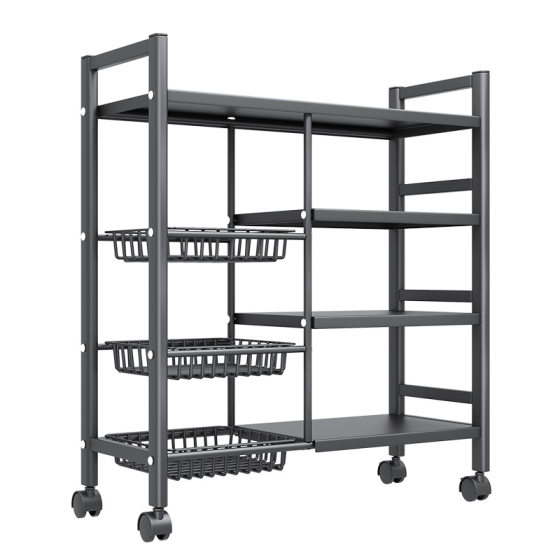 Multi-functional Kitchen Storage Rack Multi-layer Floor Microwave Storage Rack Vegetable Household Dishes and Kitchenware Storage Rack