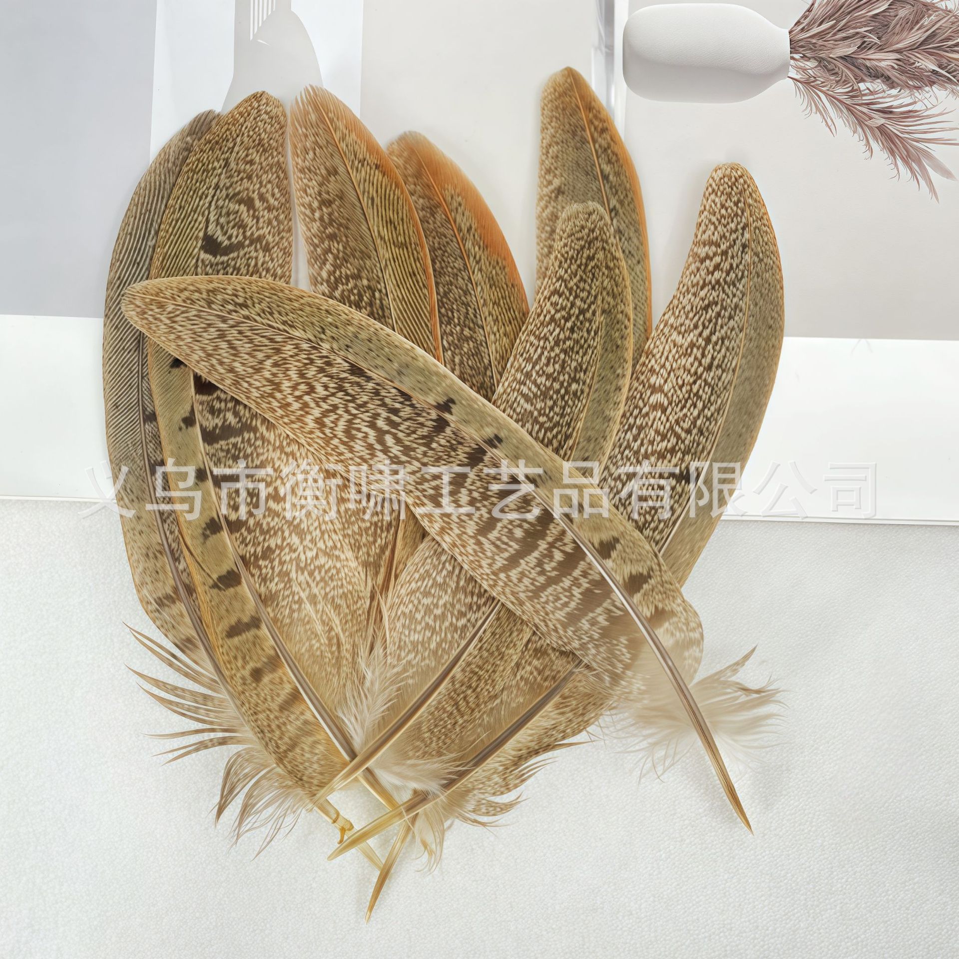 Pollo de caballo pluma pluma diy palo de gato pluma flor de ópera de Pekín espectáculo de danza props