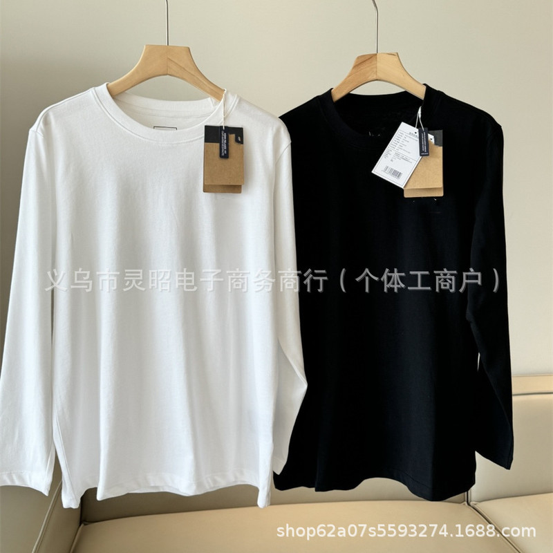 Tf North Face Classic Long-Sleeved t Round Neck Pure Color Long t Long-Sleeved Bottoming Shirt Couple Sweatshirt Casual Versatile Long-Sleeved t