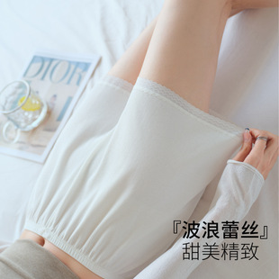 Safety Pants Women's Summer Thin Anti-running Light Can Wear Non-curling Leggings Seamless Pure Cotton Lace Insurance Shorts