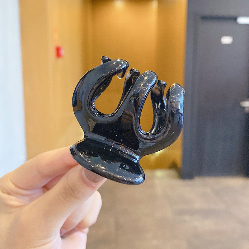 Cara brillante negra (tamaño grande de unos 5 cm).