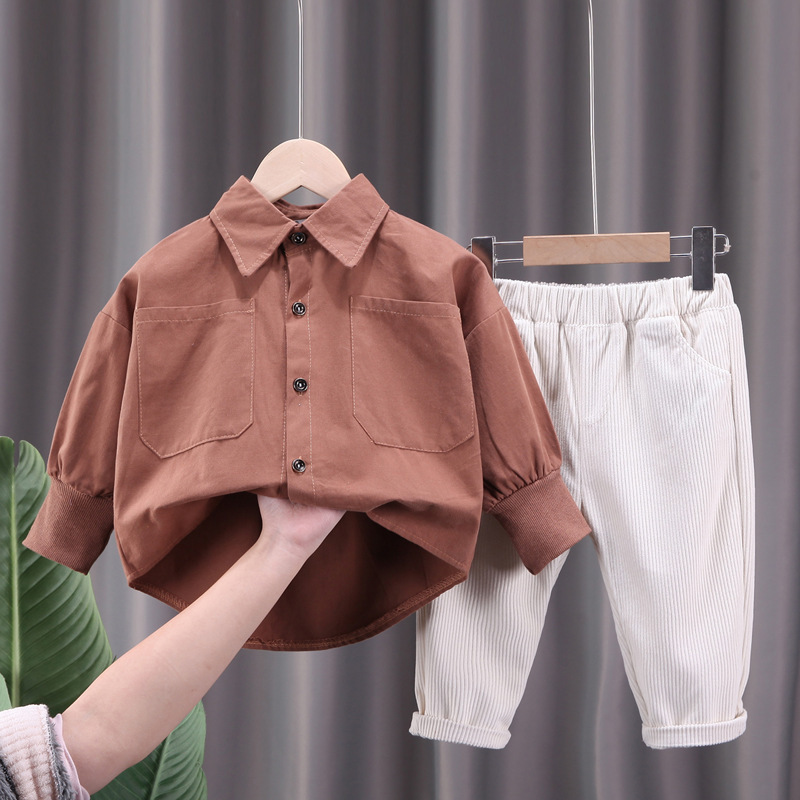 Children's solid color shirt