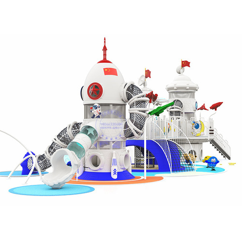 Kindergarten outdoor play equipment large stainless steel slide community children unpowered climbing frame toy manufacturer