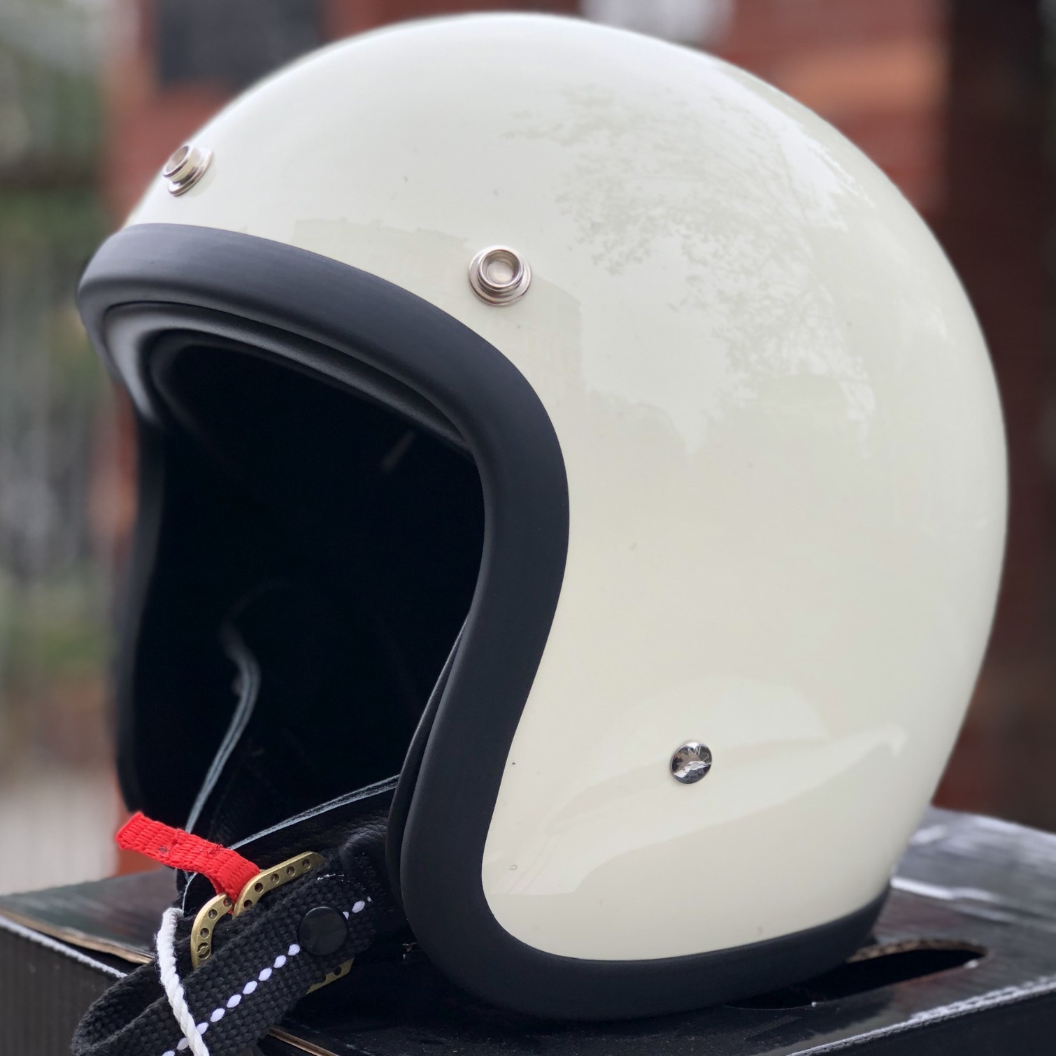 Cască de motocicletă Cască vintage Jumătate de cască Cască de protecție_voghion.com