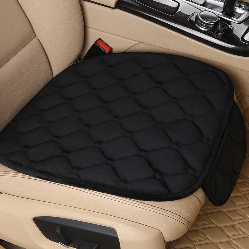 Car Seat Cushion Winter Crystal Short Plush Half Pack Thickened Non-Slip