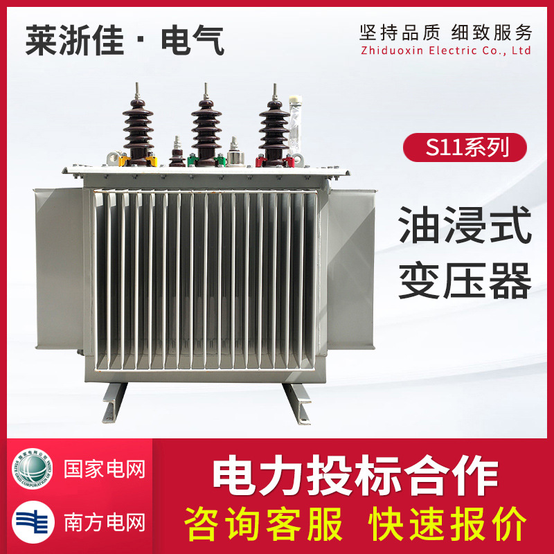 高压三相 S11-M-250-315-630KVA千瓦S13/S20油浸式电力变压器10kv