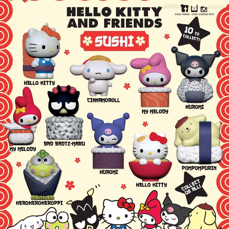 正版Hello kitty泰迪睡衣系列系列毛绒盲盒潮玩手办可爱公仔批发|undefined