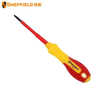 Steel SHield S 151014 Multifunctional Two-color Handle Insulated Flat Head Hexagonal Screwdriver H5.0*75mm