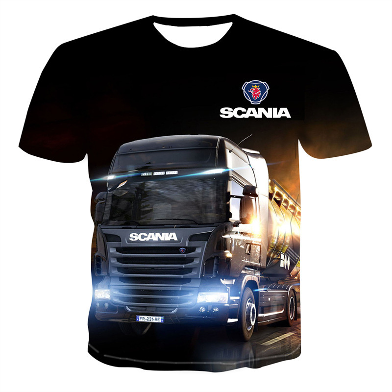 3d short sleeve heavy card 3d printed men's summer three-dimensional T-shirt