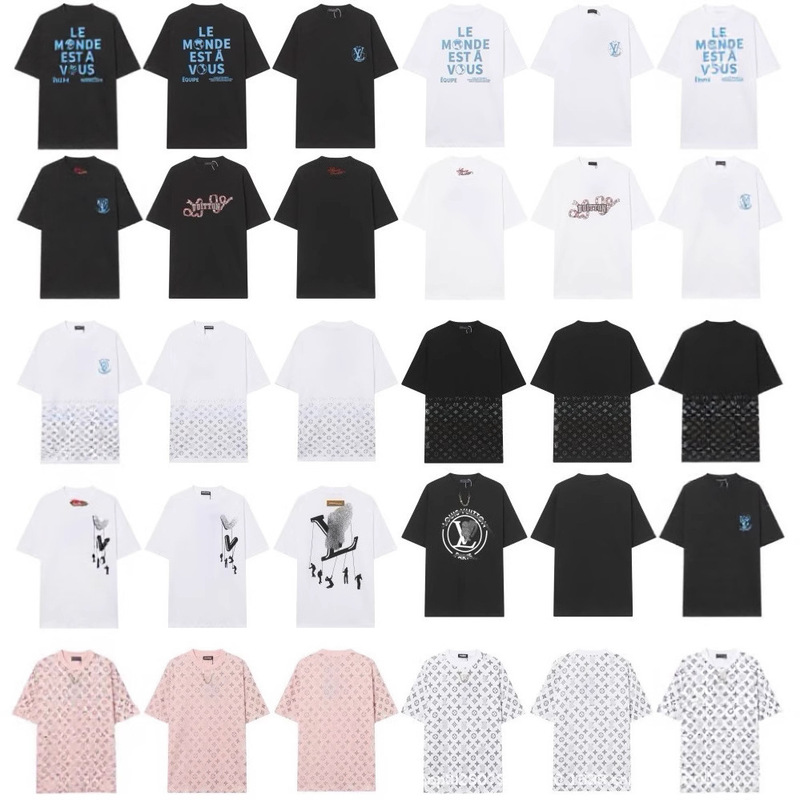 跨境25ss驴家高品质刺绣logo宽松纯棉短袖男女款休闲时尚百搭T恤|undefined