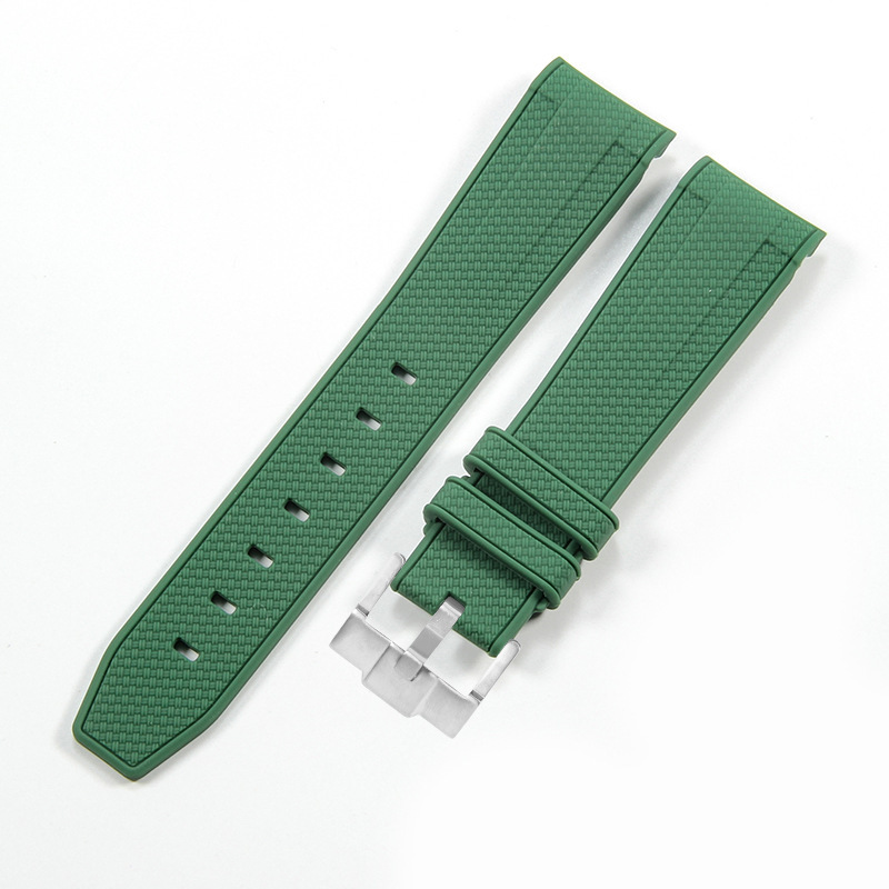 다크 그린 실버 버클