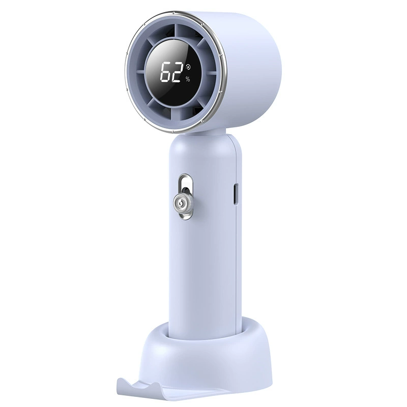 Ручной настольный вентилятор, перезаряжаемый USB (T02/F02/F6), легкий, 1200–4800 мАч