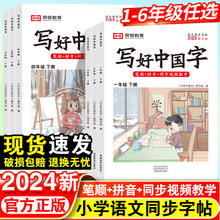 2024新版小学生写好中国字一二三四五六年级人教版语文同步练字帖