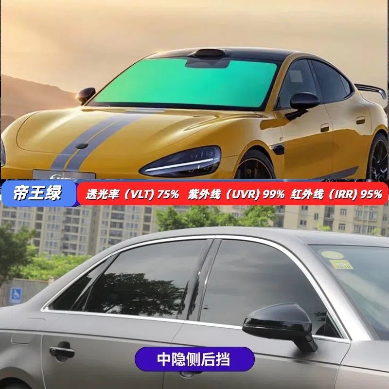 Imperial Purple Colorful Car Glass Film Front Windshield Sunscreen Insulation Film Glass High Privacy Ghost Rose Solar Film
