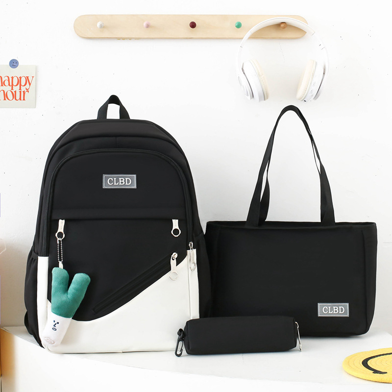 Nueva mochila escolar para mujeres de gran capacidad estudiantes de primaria 3456 grados mochila para estudiantes de secundaria secundaria del campus mochila portátil para hombres