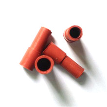 硅胶绝缘端子护套250圆柱双线5.0硅胶耐温护套PVC护套