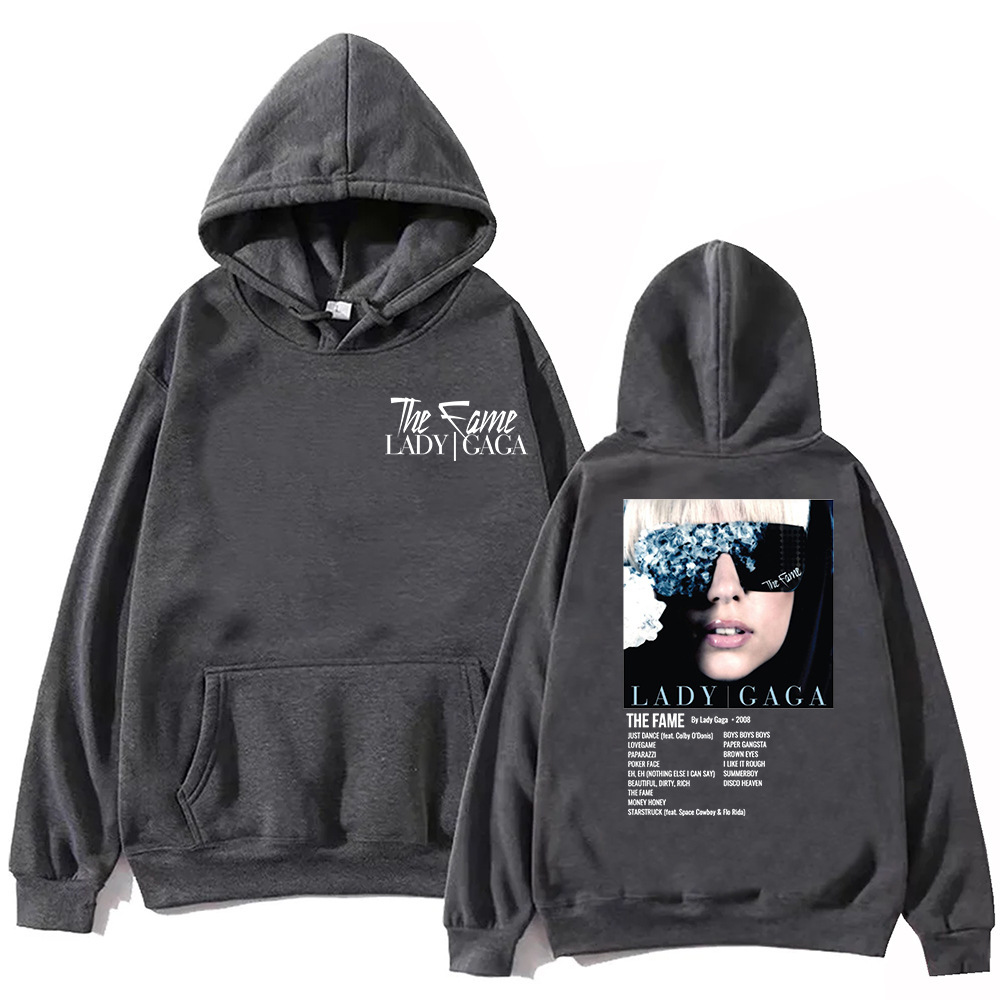The Fame Lady Gaga Hoodie Harajuku Hip Hop Pullover Tops Swe