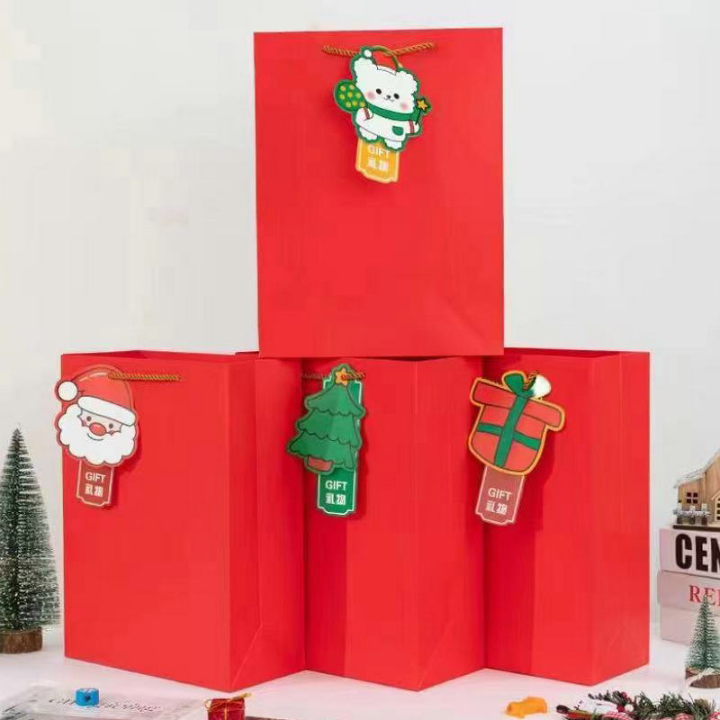 商务庆典礼品纸袋批发红色喜庆生日春节礼品袋加印LOGO婚礼手提袋