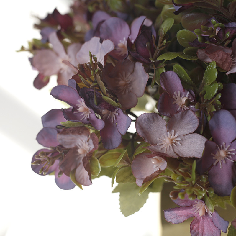 Artificial Hydrangea Bouquet For Wedding Home Table Decoration_voghion.com