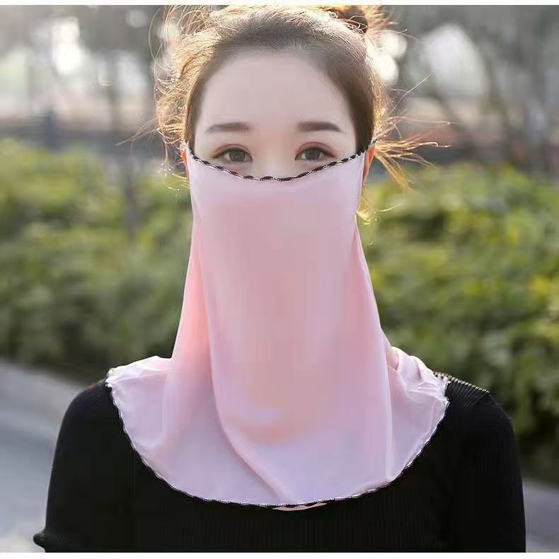 Véu de proteção solar, máscara em seda fria para mulheres_voghion.com