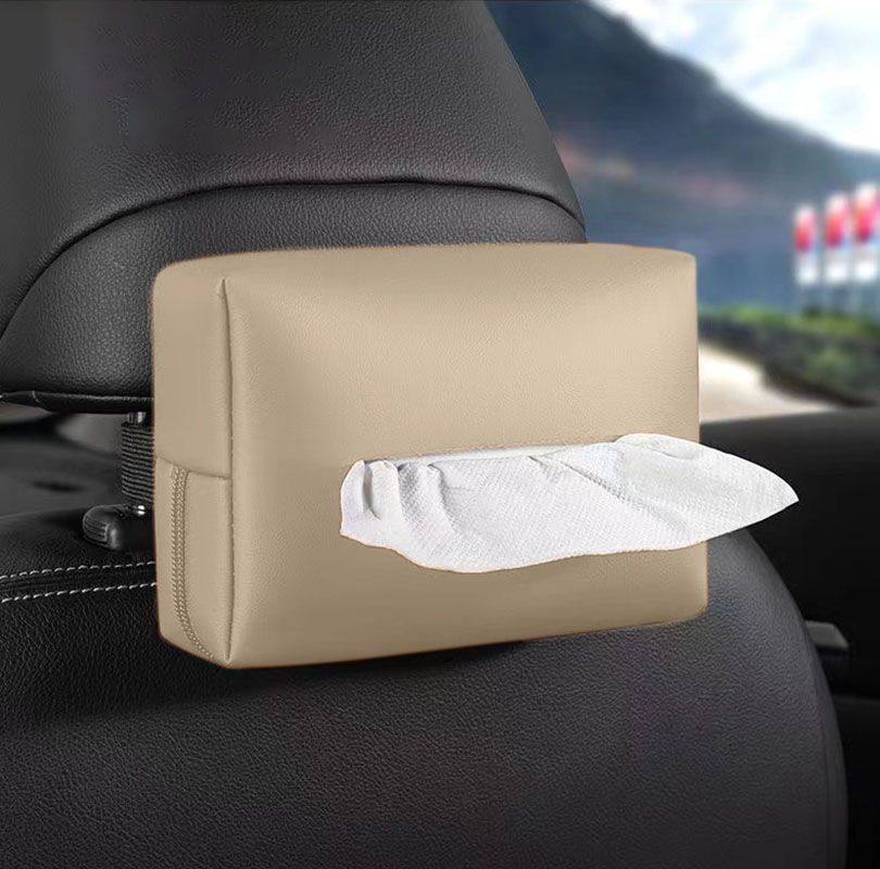 Suitable for Audi and Volkswagen seat back armrest box hanging tissue box, universal car tissue box, in-car tissue box