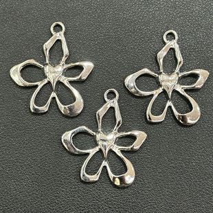 Korean Ins Blogger Cut Out Flower Black Rope Pull Adjustable Necklace Simple and Versatile Elegant Sweater Chain Accessories