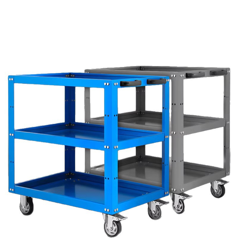 Bosque verde herramienta Carro de coche estante de almacenamiento gabinete de mantenimiento de vapor taller móvil engrosada caja de carro de tres capas resistente image 6