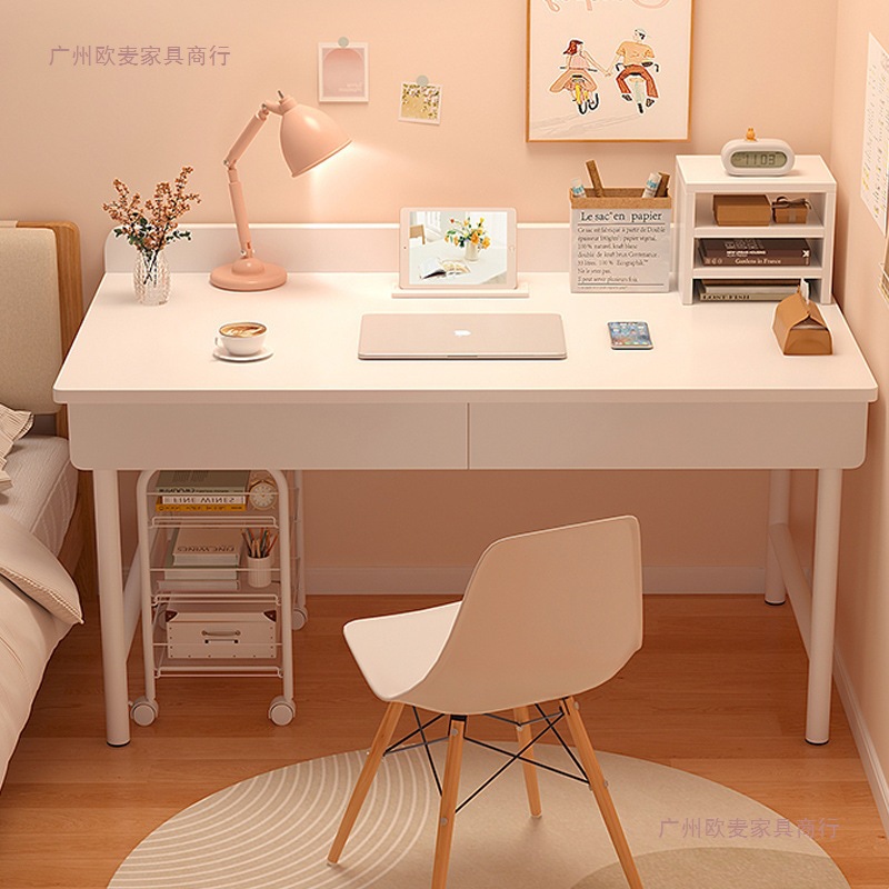 Computer Desk Desktop Home Desk Student Writing Desk Simple Rental House White Table Girls Bedroom Makeup Table