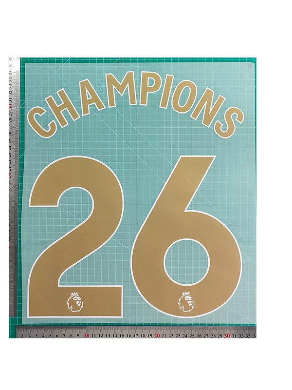 26 Premier League champion Arsenal adult clothing A+ 26# jersey number letter pyrography number