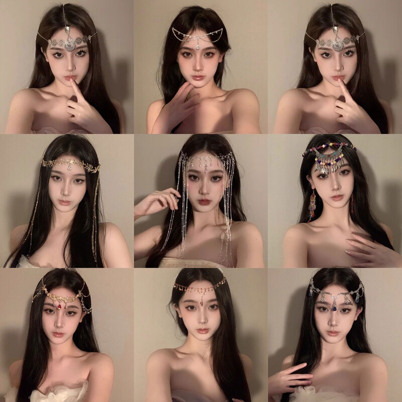 Western Princess Halloween Loulan Girl Tassel Hair Accessories Exotic Bohemian Style Headband Headband