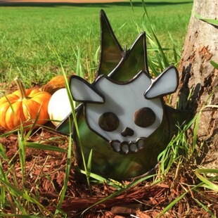 Cross-Border Amazon Best-Selling Leaf Elf Courtyard Acrylic Ground-Mounted Skull Elf Ornament Garden Decoration