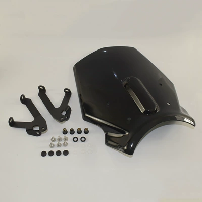 Suitable for Honda Cb650R 2024-2026 Modified Motorcycle Front Windshield Windscreen Wind Shield (Motorcycle front windshield) - smoked-black