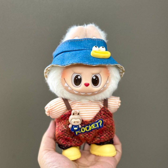 仅衣服适用于拉布布娃衣一二三代搪胶玩偶挂件公仔可穿圣诞娃衣套|undefined