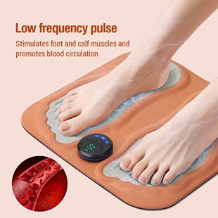 Cross-Border Intelligent Foot Massage Foot Pads Ems Microcurrent Pulse Meridian Health Care Multi-Functional Foot Massage Foot Pads
