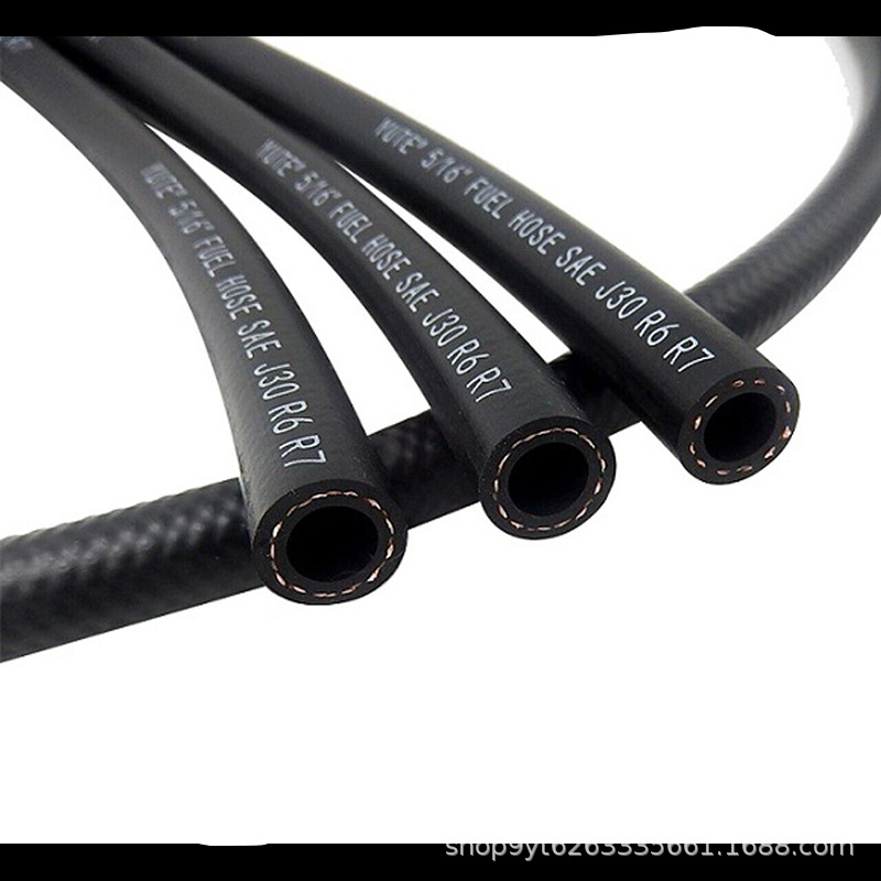 Factory Direct cross-border automobile fuel pipe glossy cotton pipe clamp braided pipe oil pipe oil return pipe rubber hose