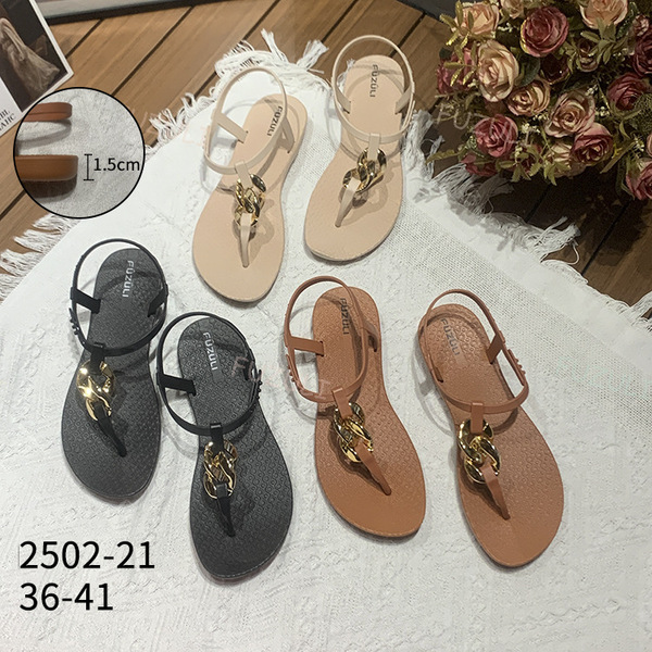Women's summer beach sandals for leisure flat