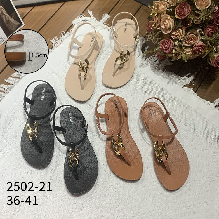 Women's summer beach sandals for leisure flat