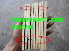 Steam rice steamer rice steamer bamboo tube wooden bucket household original ecological rice exquisite small bamboo bucket bamboo steam rice bucket wholesale