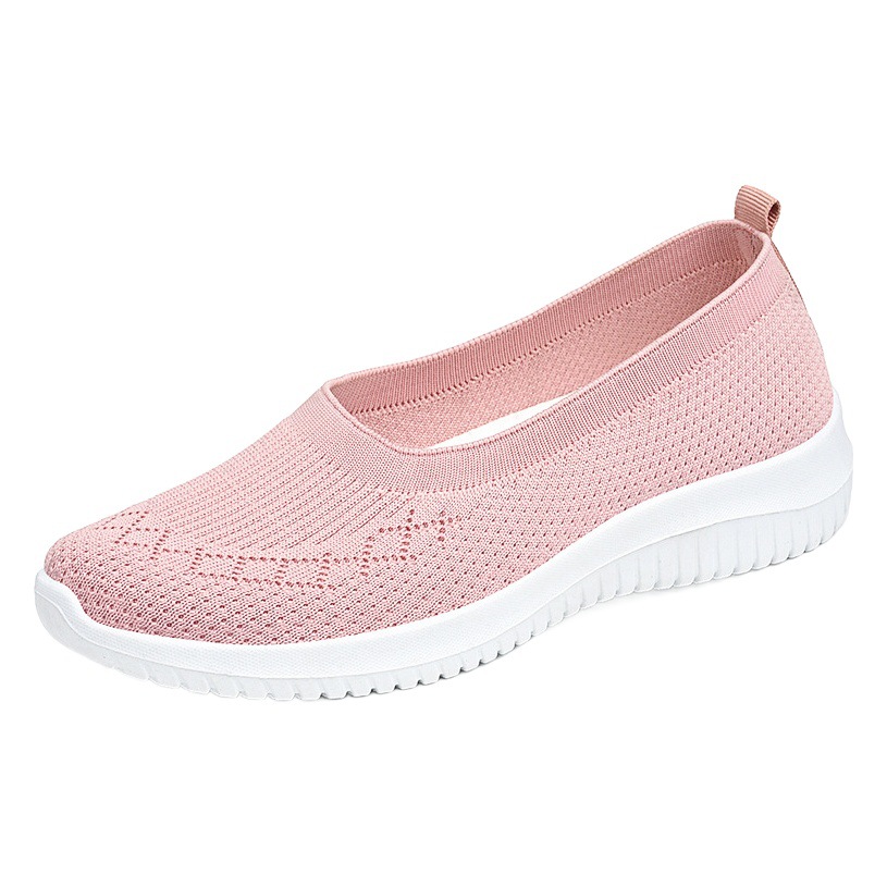 Zapatos de mujer, colección primavera 2026, transpirables, de tejido ligero, casuales, con suela suave, tallas grandes, zapatos de tela, ligeros, sin cordones, para mamá