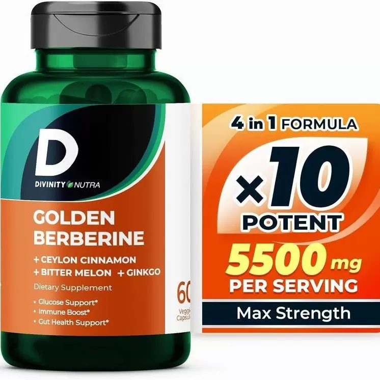 4合1小檗碱补充剂 4-in-1 Berberine Supplement 源头工厂 TK爆款