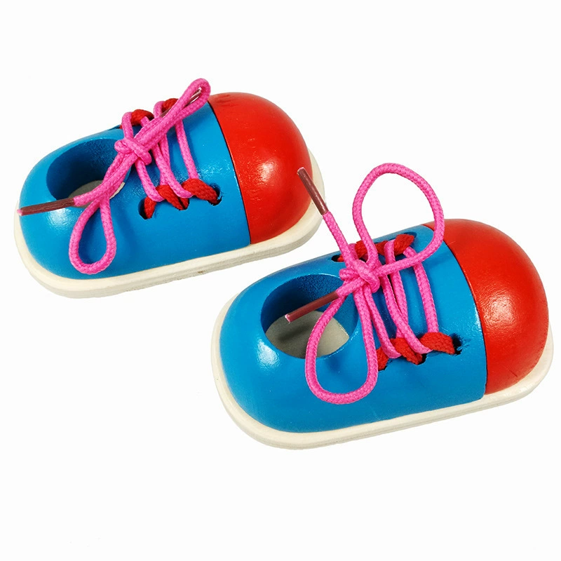 Children's teaching aids for kindergarten for elementary school students, intellectual teaching toy, shoelaces, early education, Birthday gift