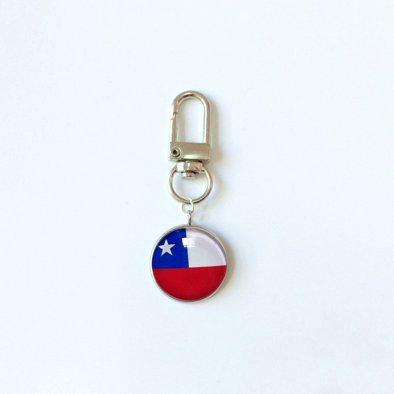 13g Weight Bag Pendant, Keychain Classification 1 Piece Quantity Holiday, Daily Occasion 316 Stainless Steel , Alloy Material National Flag Pattern Epoxy Design Simple Style Style 1 Piece Simple Style National Flag 316 Stainless Steel  Alloy Epoxy Bag Pendant Keychain 28