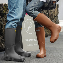 New Cross-border Rain Boots for Men and Women, Unisex Waterproof Outer Boots with Rubber Soles, Lightweight, Non-slip Over-Shoes