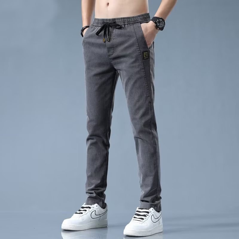 Trendy brand exquisite slim fit men's autumn youth simple all-match loose slim fit ankle-tied trousers men's casual pants Trendy brand exquisite slim fit men's autumn youth simple all-match loose slim fit ankle-tied trousers men's casual pants