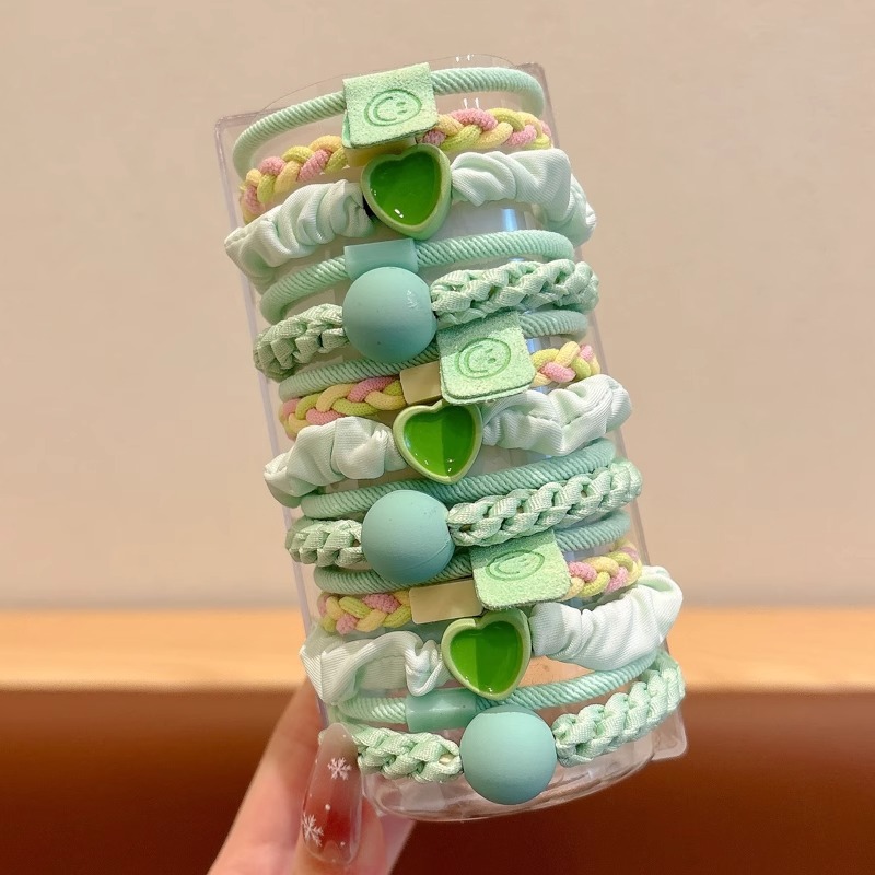 Caricatura encantadora anillo de pelo pulgar no daña el cabello de los niños correa de correa pequeña cuerda de cabello para niñas cuerda de cabello