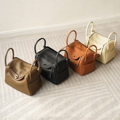 大型26リンディバッグ輸入TC第一層牛革リンディバッグ本革ショルダードクターバッグポータブルショルダーバッグ