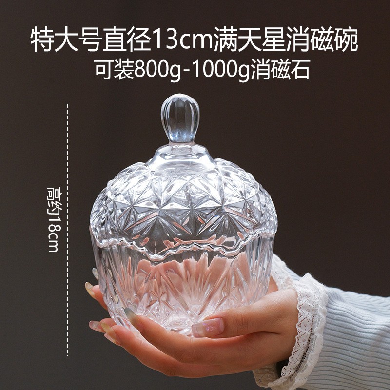 cristal natural piedra triturada desmagnetizante cuenco pulsera desmagnetizante energético cuenco de purificación para atraer la riqueza y el tesoro caja de almacenamiento utensilios adornos